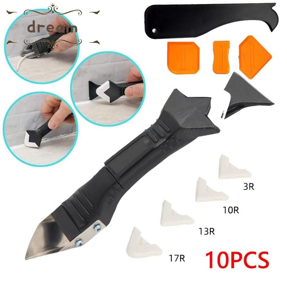 【DREAMLIFE】Scraper Sealant Silicone Stainless Steel Tool 3in1 Caulking Scraper 10pcs