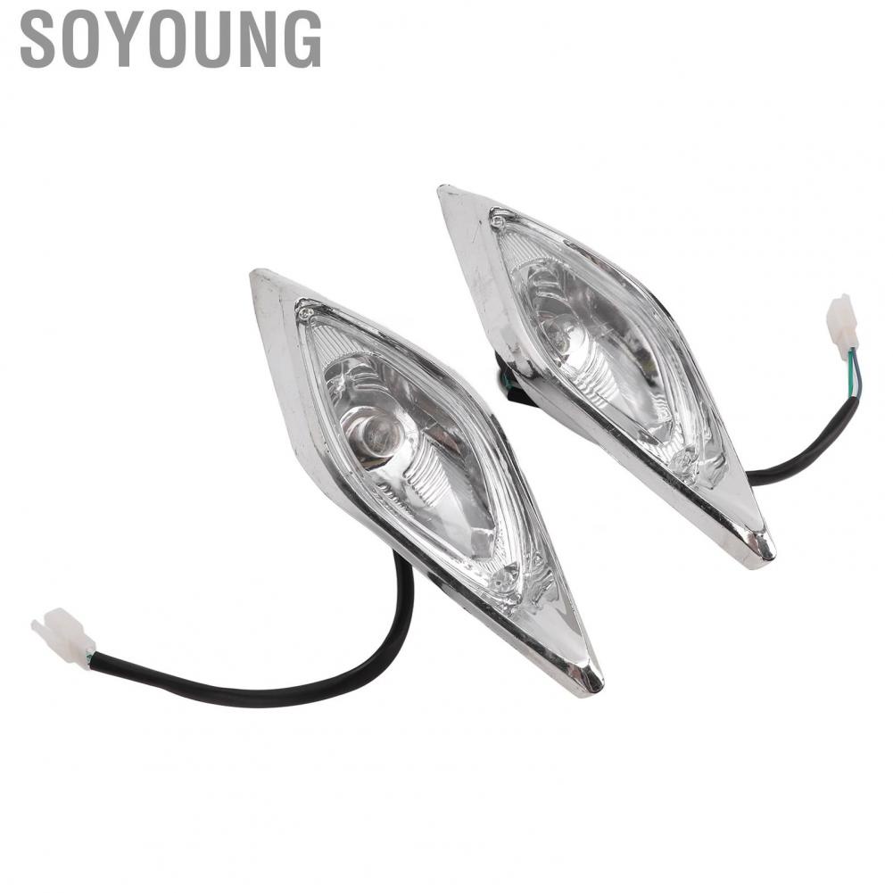 Soyoung ATV Head Light Chinese Headlight Safer Driving 3Pin Male Plug Weatherproof Shockproof for 50-250cc 4 Wheel Replacement