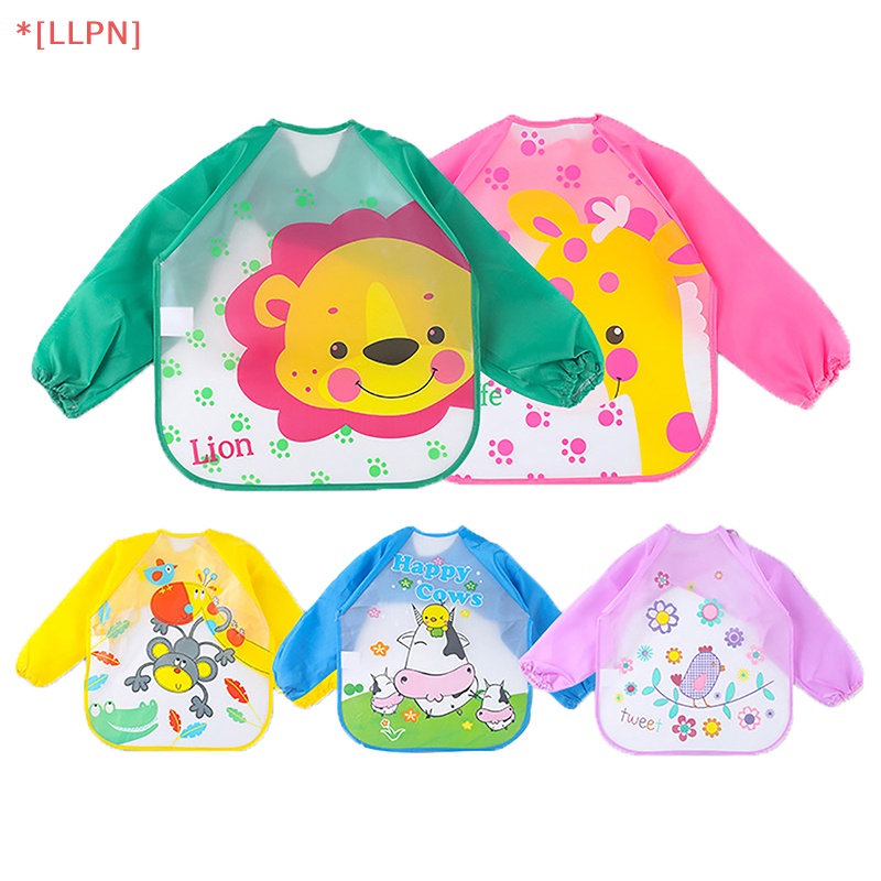 Yếm Ăn Chống Thấm Nước In Họa Tiết Dễ Thương Cho Bé