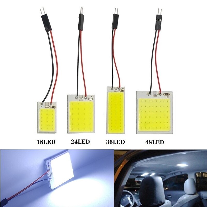 Bóng Đèn LED COB C5W W5W 31mm 36mm 42mm Siêu Sáng Chuyên Dụng Cho Xe Hơi