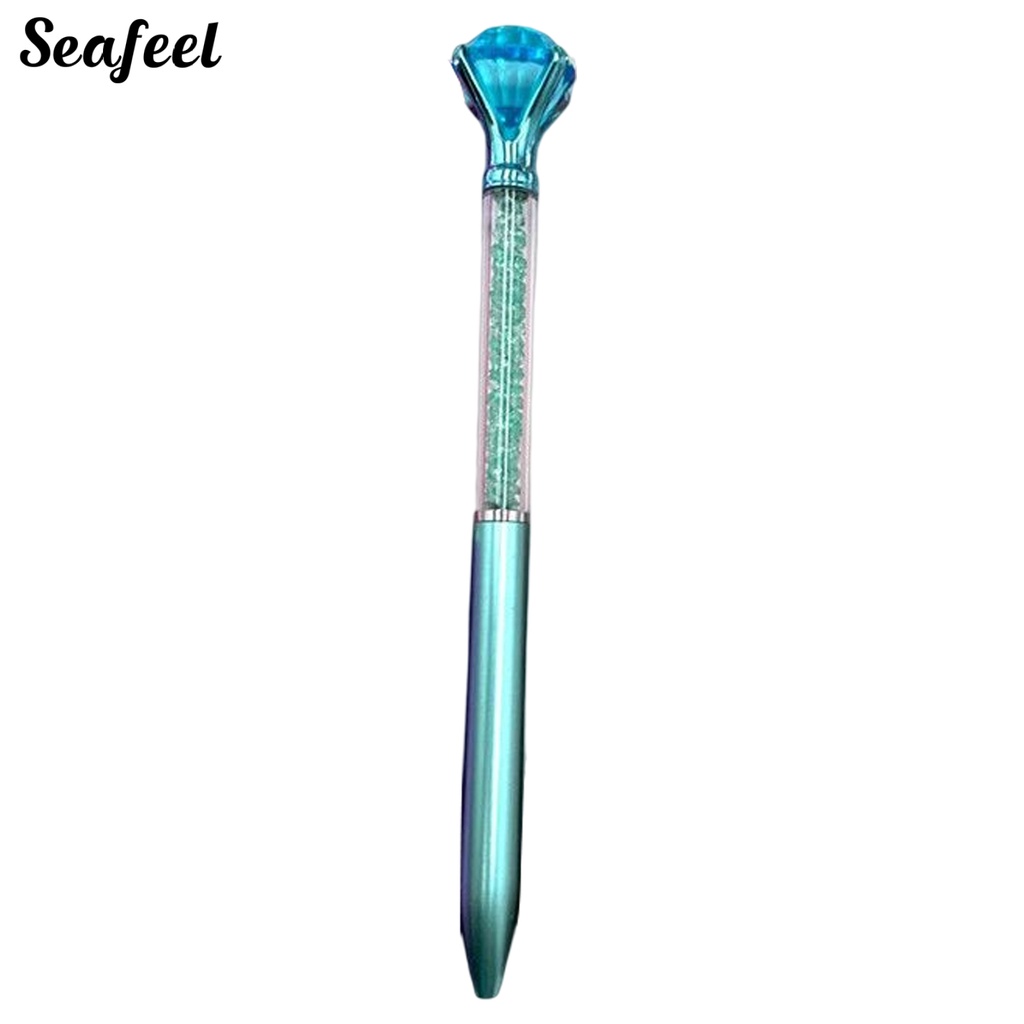 Bút Bi Pha Lê Giả Ngòi Kim Loại Khô Thoải Mái Sáng Tạo