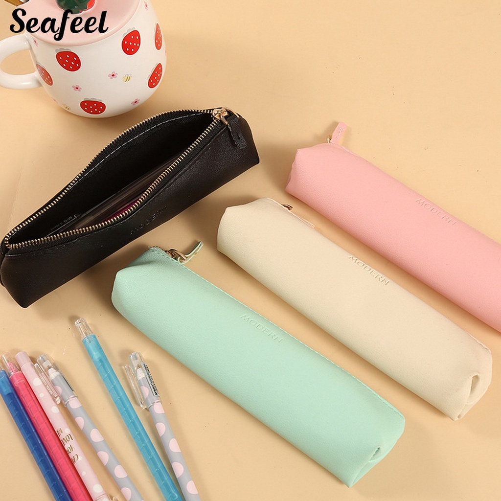 Túi Đựng Bút Chì Sức Chứa Lớn Có Khóa Kéo Sành Điệu Cho Nhà Ở / Văn Phòng