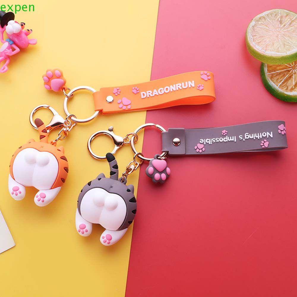 Móc Khóa Hình Mông Mèo Dễ Thương