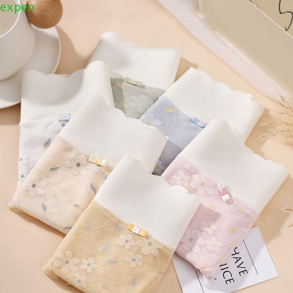 Quần Lót Ren Hoa Mỏng Lưng Cao Xẻ Tà Thoải Mái Thời Trang Cho Nữ