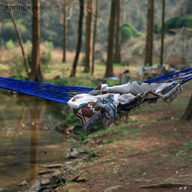 Võng Lưới Đan 10 Sợi nylon Dày Dặn Nhỏ Gọn Dễ Dàng Mang Theo Trong Nhà / Ngoài Trời