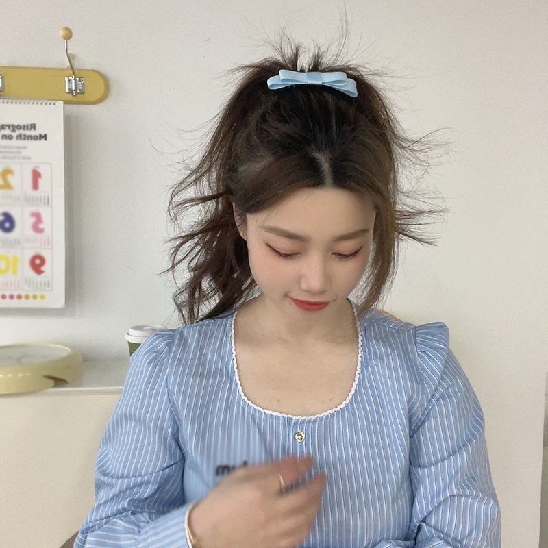 Lược Cài Tóc Đính Nơ Bên Hông Thiết Kế Đơn Giản Cho Nữ