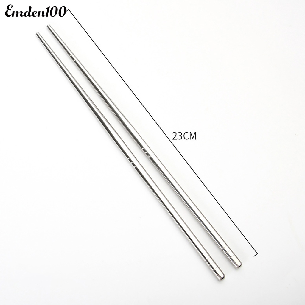 Set 10 Đôi Đũa Vuông Bằng Thép Không Gỉ