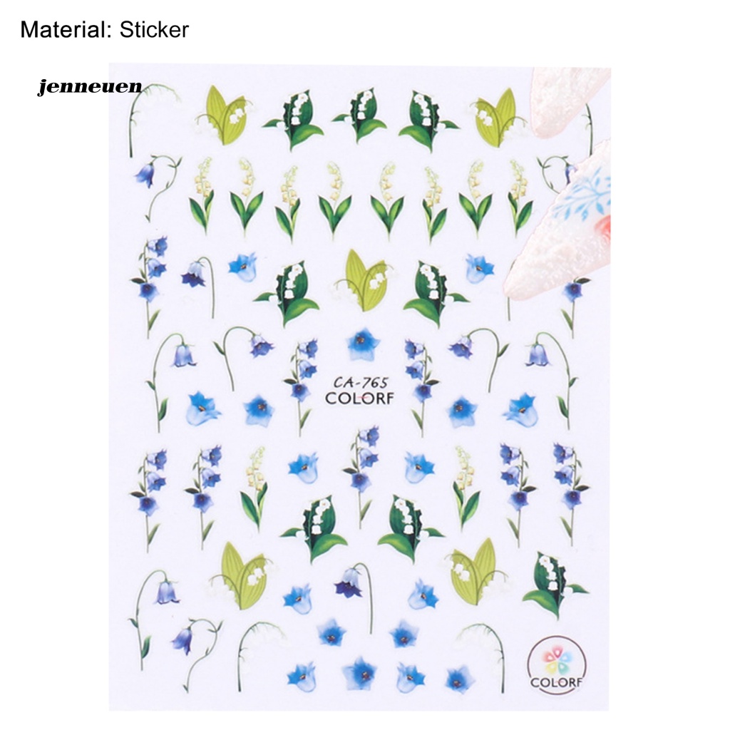 Miếng Dán Trang Trí Móng Tay Hình Hoa Lá / Chim Chóc Xinh Xắn