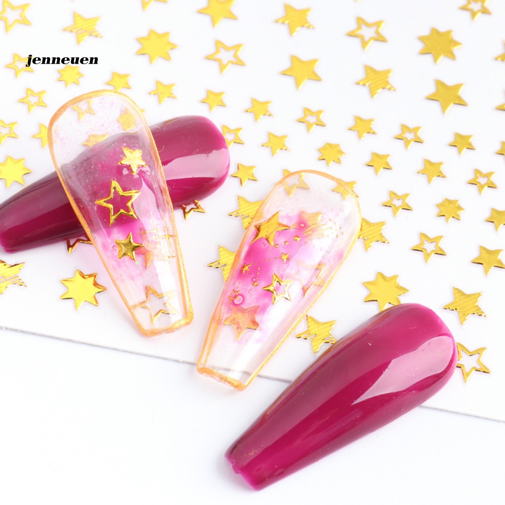 Set 3 Miếng Dán Trang Trí Móng Tay Nhiều Màu Sắc