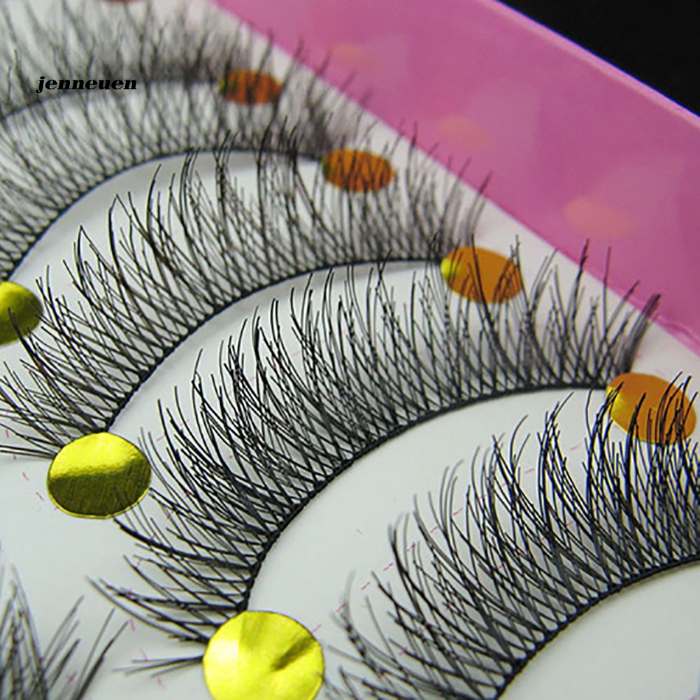 10 Cặp Lông Mi Giả Nối Dài Dày Và Cong Trang Điểm Chuyên Nghiệp