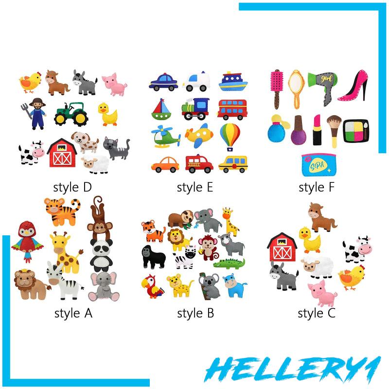 Bộ Dụng Cụ May Vá Thủ Công Bằng Vải Nỉ Hình Động Vật DIY Dành Cho Trẻ Em