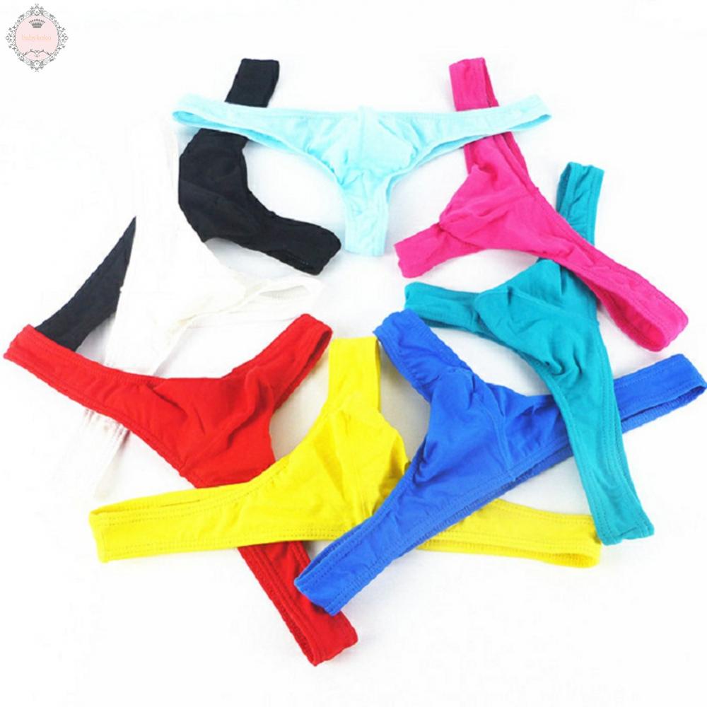 Mens Underwear Breathable T-back Briefs Thongs G-string Underpants Jockstrap