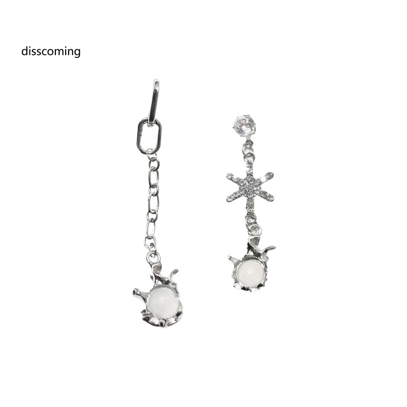 Áo Thun SL SL SL SL SL SL SL| Khuyên Tai Đính Đá Mặt Trăng Không Đối Xứng Phong Cách Bohemian Thanh Lịch Cho Nữ