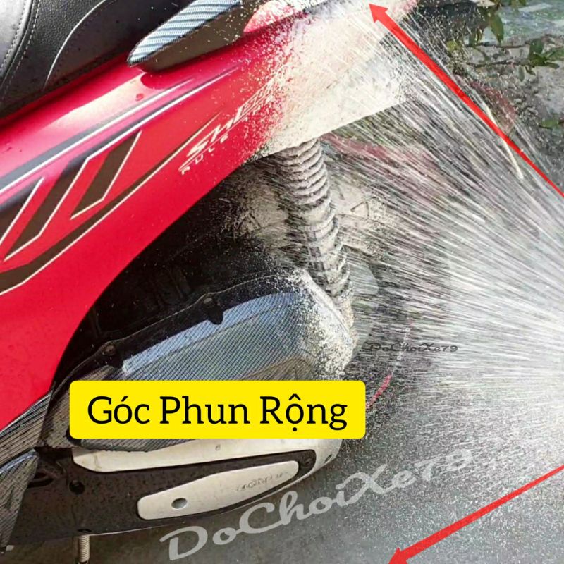 Đầu Tạo Bọt Tuyết Rửa Xe Máy Xe Oto Tại Nhà - Gắn Bình Xịt Rửa Xe Bọt Tuyết Cầm Tay