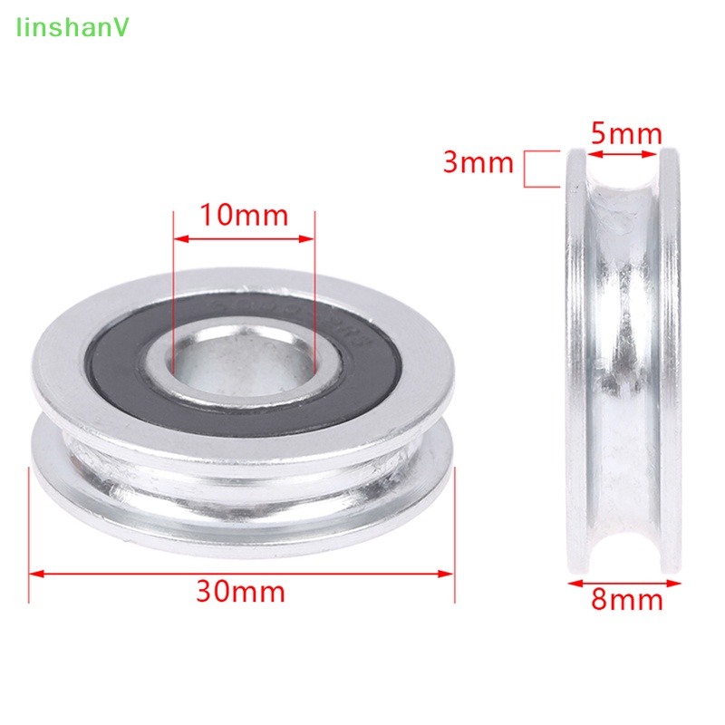 Ròng Rọc 10 * 30 * 8mm Hình Chữ U Có Rãnh Không Kéo Cho Dây Điện Đường Kính 5mm