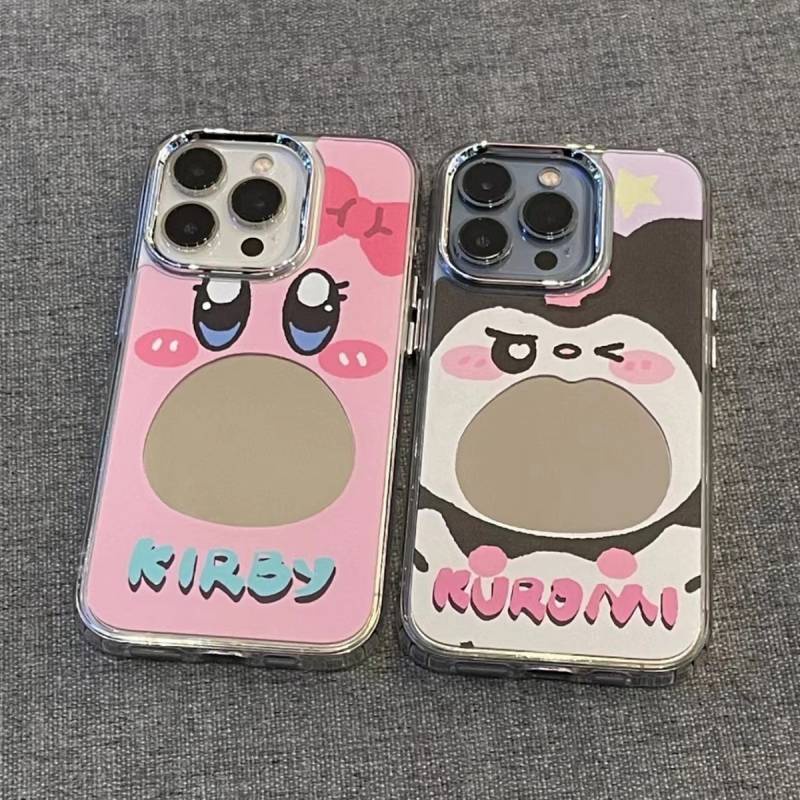 Cartoon Cute Kirby Mirror for Apple 13 Phone Case 14promax New Iphone12 Soft 11 QNbT