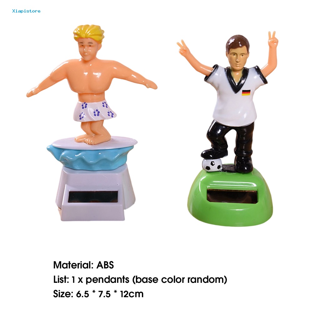 [Xiapistore] Đồ Trang Trí Xe Hơi Sử Dụng Năng Lượng Mặt Trời Tiết Kiệm Năng Lượng Hình Hoạt Hình