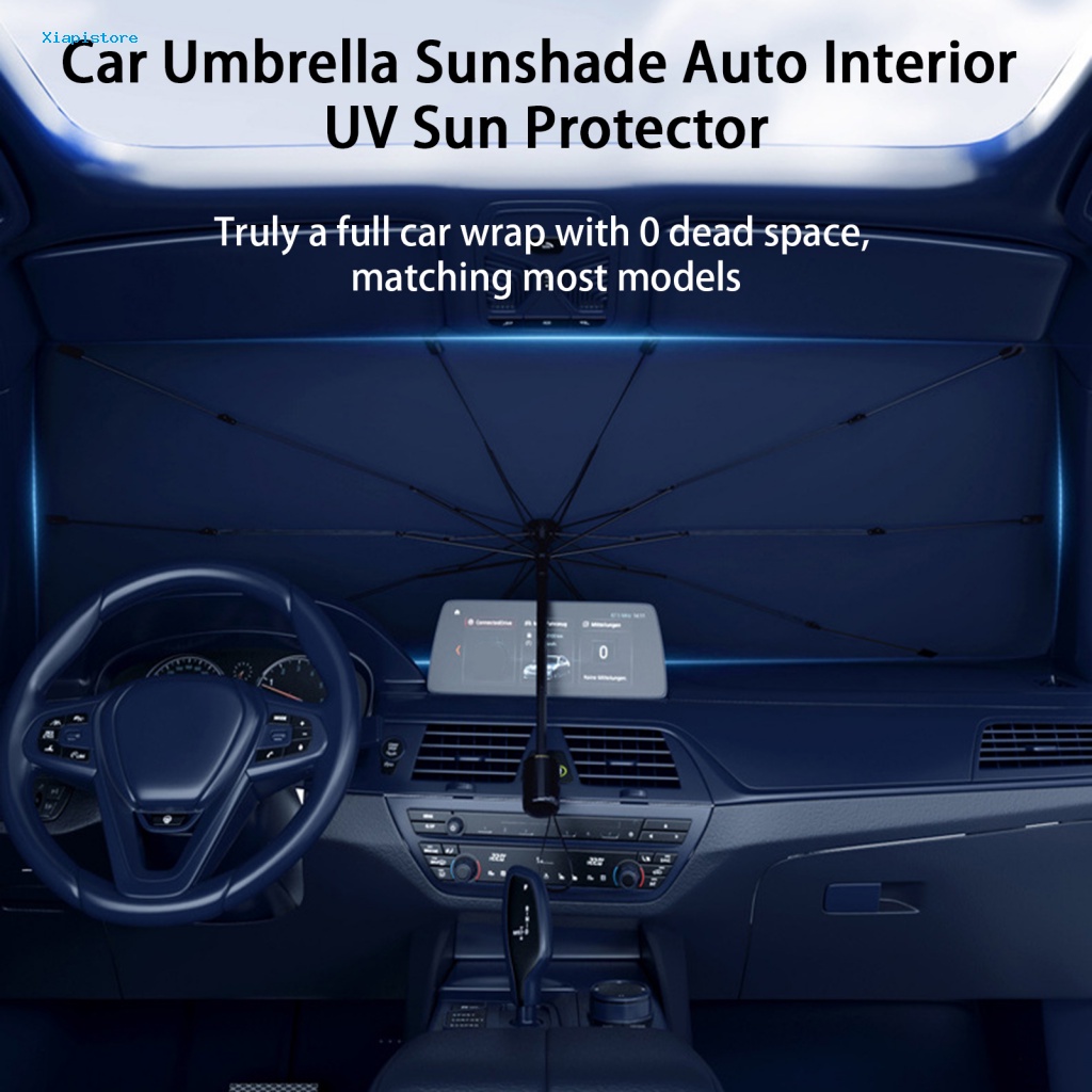 Vỏ Bọc Dù Che Nắng Cách Nhiệt Chống Tia UV Có Tay Cầm Phía Trước Cho Xe Hơi