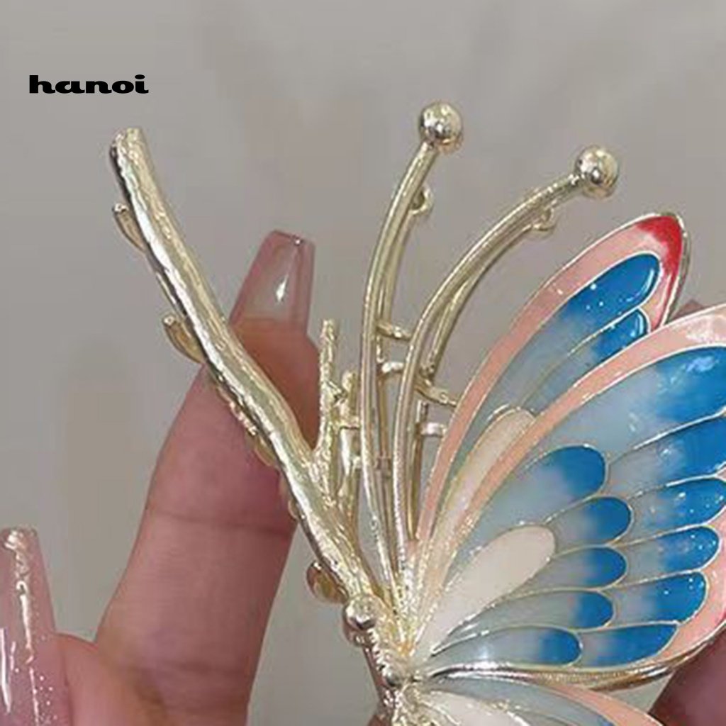 Kẹp Tóc Càng Cua Co Giãn Chống Trượt Ba Chiều Nhiều Màu Sắc Tươi Tắn Và Nghệ Thuật Có Răng Cưa Phù Hợp Cho Nữ