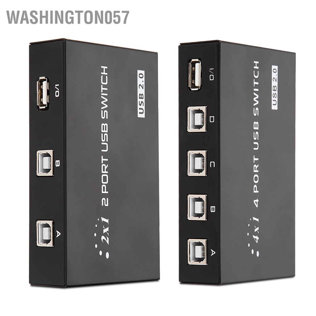 Washington057 Hộp chuyển đổi công tắc chia sẻ thủ 2/4 cổng USB 2.0 cho máy quét in PC