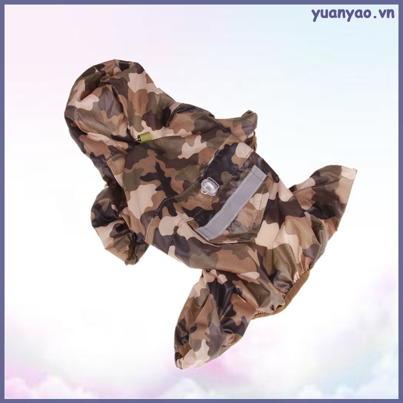 Áo Mưa Có Mũ MàU Dạ Quang Dễ Thương Cho Thú Cưng
