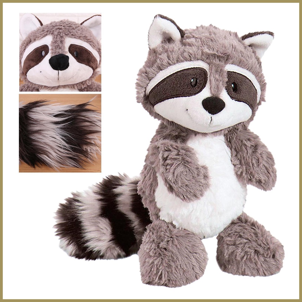 Đồ chơi nhồi bông Hình Racoon Hoạt Hình Thân Thiện Với Da Trang Trí Trưng Bày paca3vn