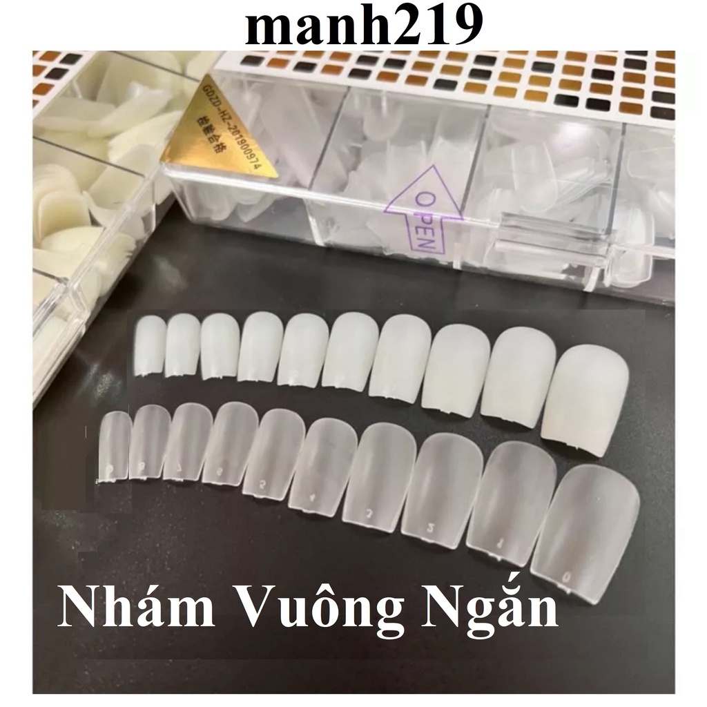 HSM Nhám Vuông Ngắn Móng Tay Giả Nail