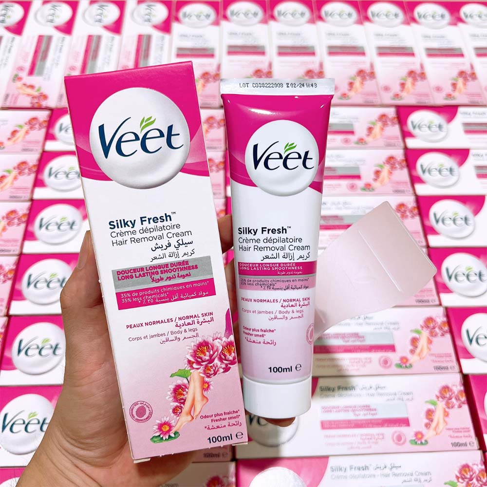 Kem Tẩy Lông Veet Pháp 100ml Kèm Dụng Cụ