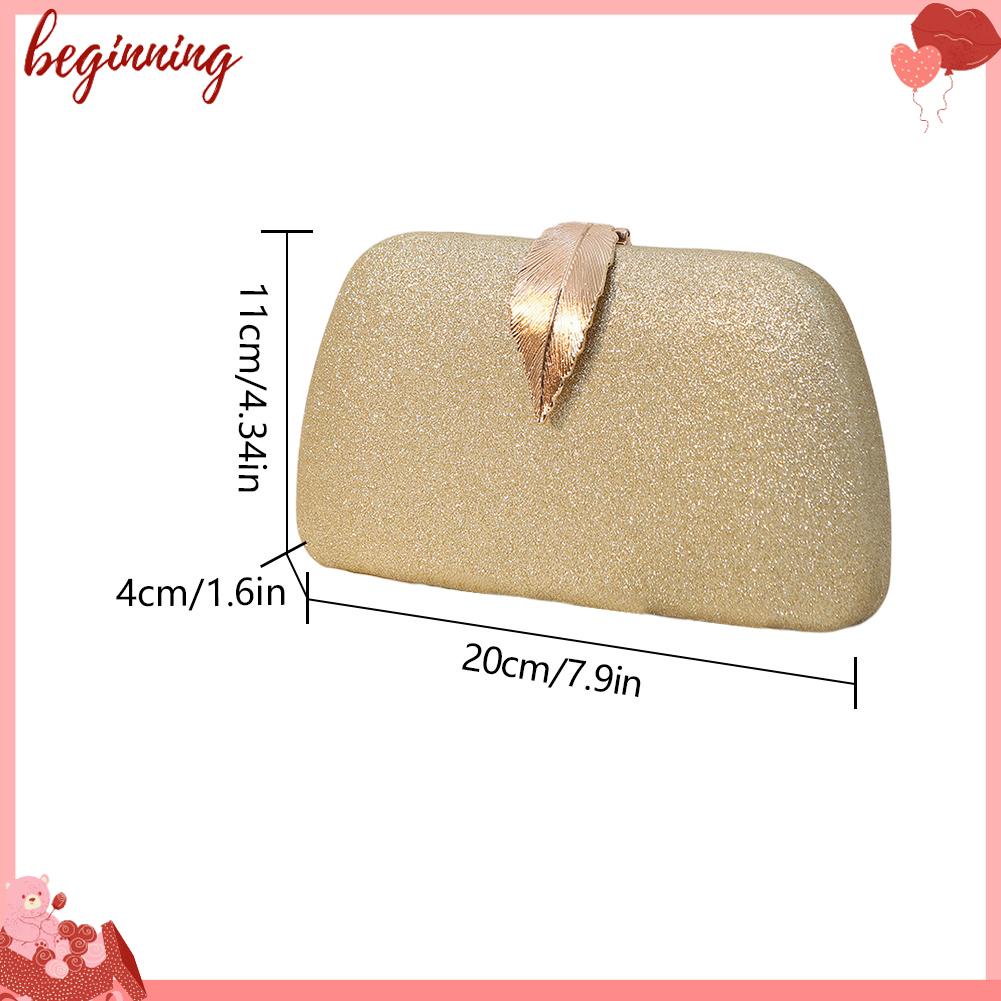 ✿ Bắt Đầu ✿ Ví Cầm Tay Phối Dây Xích Thời Trang 2023 Dành Cho Nữ