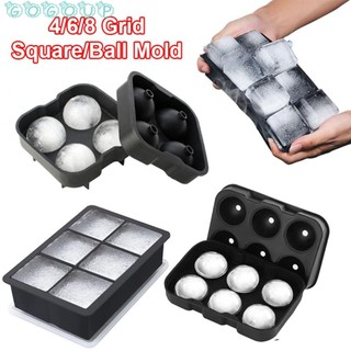 Khay Silicone Làm Đá Viên Hình Tròn / Vuông Chất Lượng Cao
