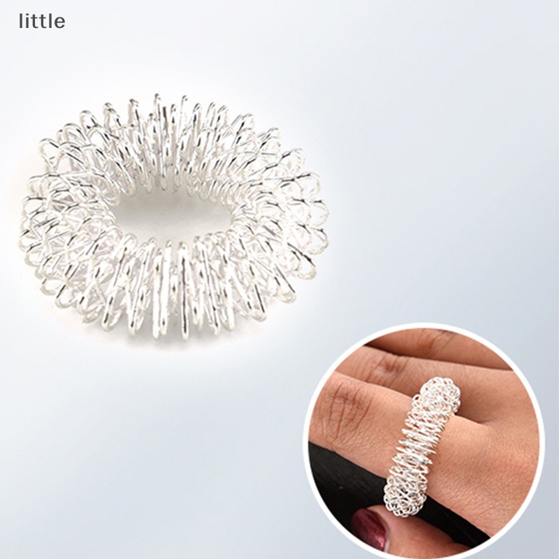 Set 10 Nhẫn Đeo Ngón Tay Bằng Thép Không Gỉ Mát Xa Thư Giãn