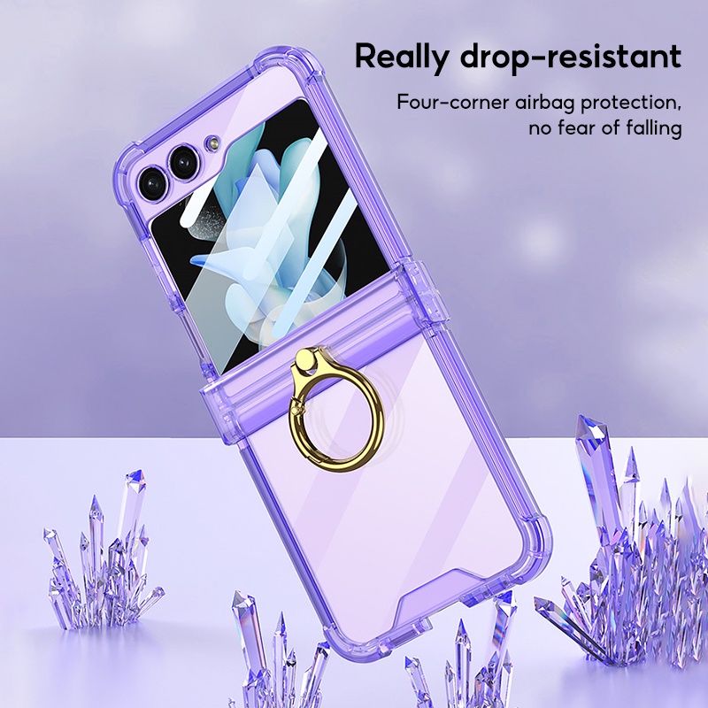 Ốp Lưng Chất Liệu TPU Silicone Trong Suốt Cho Samsung Galaxy Z Flip 5 Samsung Z Flip 5 Coque