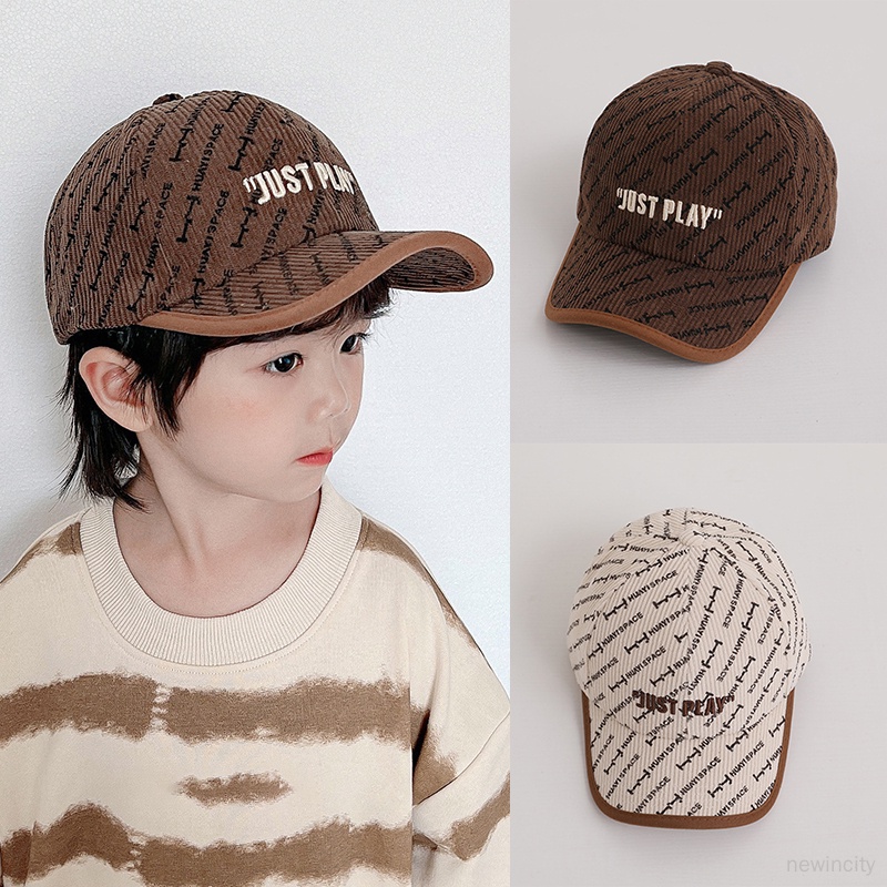 Mũ Lưỡi Trai Vải Nhung Họa Tiết Thêu Phong Cách Hàn Quốc Cho Bé