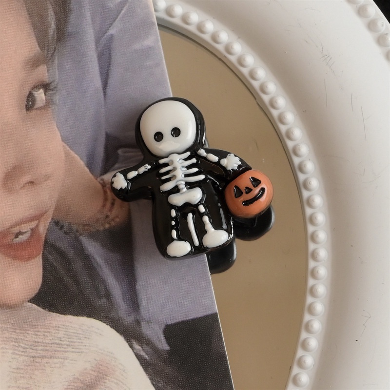 Kẹp Tóc Mini Hình Ma / Dơi Phong Cách Gothic Dễ Thương Thời Trang Halloween 2023 Y2k