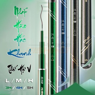 Cần Câu Nhất Hào Hắc Khanh Thế Hệ 5, Cần câu handing- Độ Cứng 3H , 4H , 5H, Vật Liệu Carbon 24T,30T