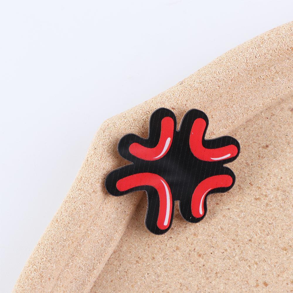 Bluevelvet Kẹp Tóc acrylic Hình Biểu Cảm Khuôn Mặt Giận Dữ Cho Nữ