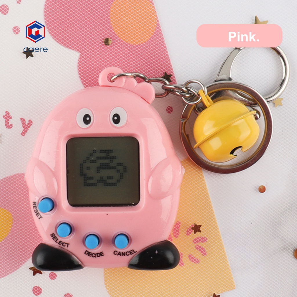 Móc Khóa Hình Máy Nuôi Thú Cưng Chim Cánh Cụt Hoạt Hình Đáng Yêu