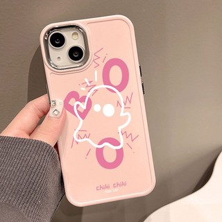 Vỏ điện thoại khung kim loại mạ điện ma dễ thương cho iphone 7 7plus 8 8plus xs xr 11 12 13 14 pro plus promax