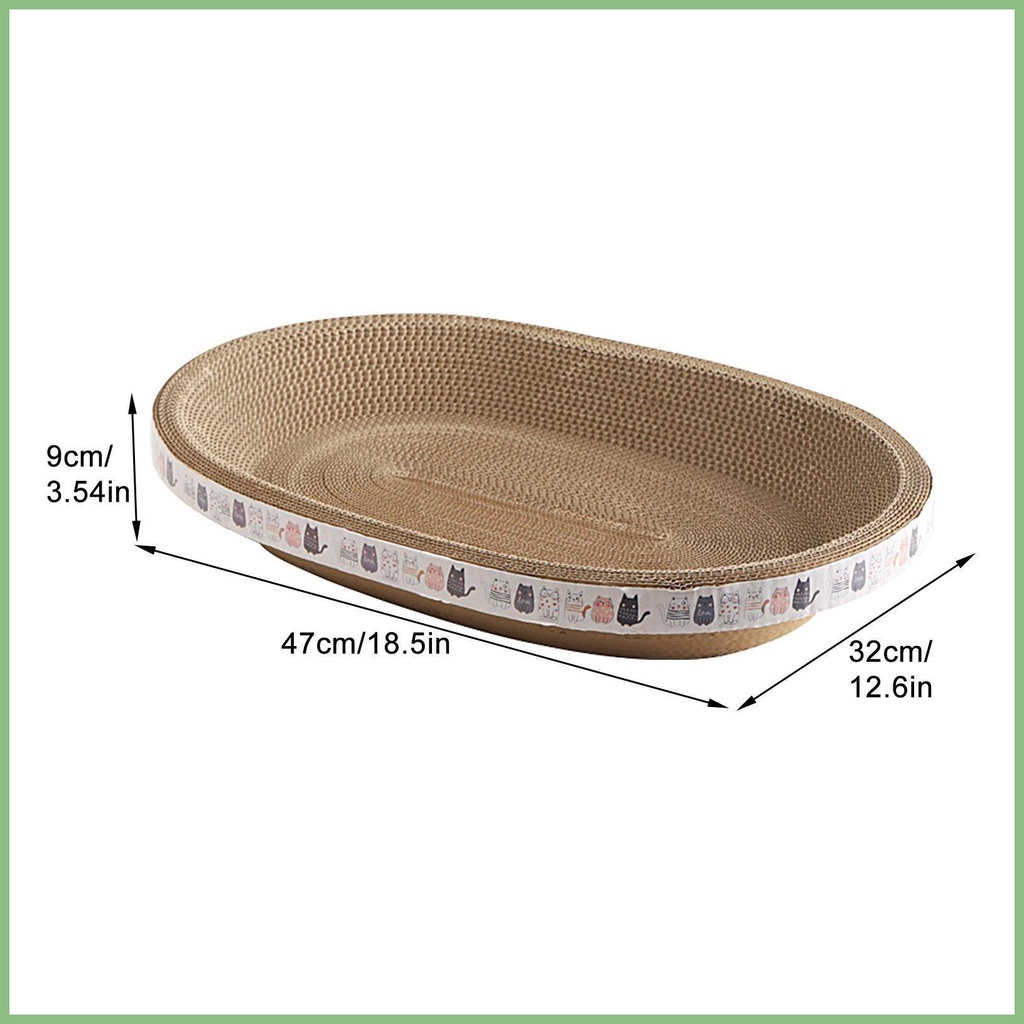 Tấm Bảng Cào Móng Cho Mèo Hình Oval Độ Chính Xác Cao pexu1vn