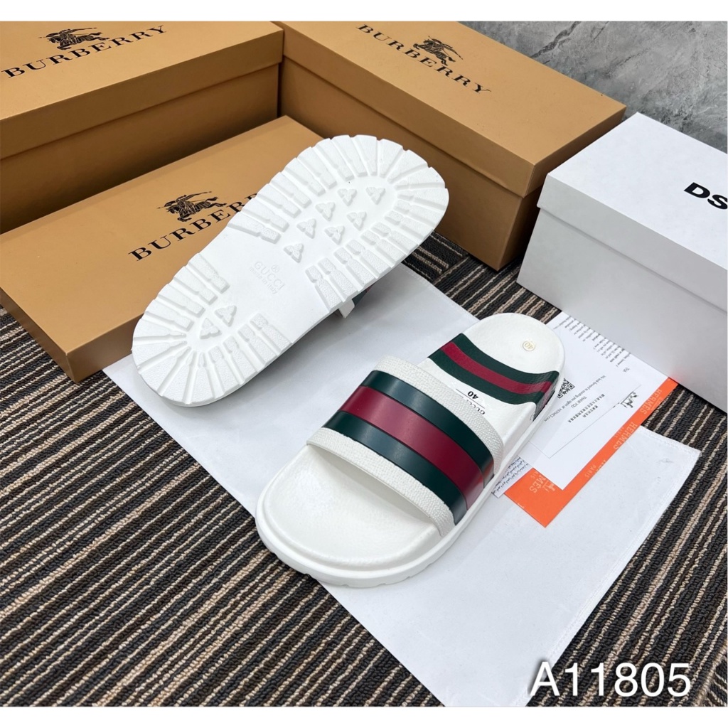 Dép Quai Ngang Nam Guchy Cao Cấp, Dép Lê Nam GC Quai Ngang Xanh Đỏ Cực Đẹp