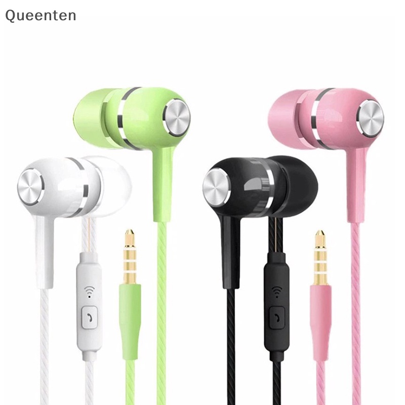 Tai Nghe Nhét Tai Queenten Có Dây 3.5mm Kèm Mic Cho Ios Và Tai Nghe QT