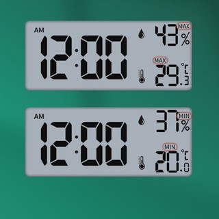 New Digital Display Alarm Clock Home Desktop Electronic Thermometer Hygrometer