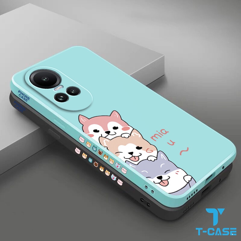 Ốp lưng OPPO Reno 10 5G Reno 10Pro 5G Ốp Điện Thoại Silicon Mềm Hình Cún Dễ Thương Có Nắp Lens Cho OPPO Reno 10 5G Reno 10Pro 5G 2A-GG