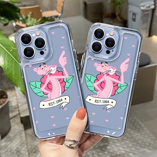 Ốp Lưng Cho Realme 8 9 10 8S Q3 Q3i Q3S Q3T Q5X V13 V20 V23 GT NEO 3 2T GT2 9i NARZO 30 Pro 5G Ốp Điện Thoại TPU Mềm Trong Suốt Màu Hồng Panther EST