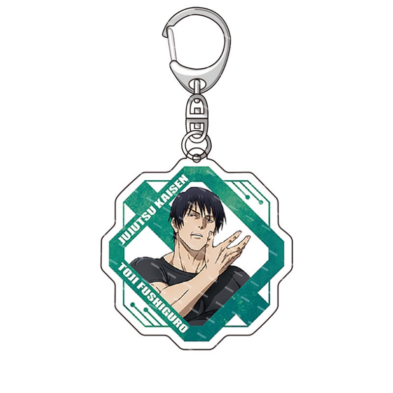 Jujutsu kaisen keychain anime keyring acrylic dễ thương gojo satoru kugisaki nobara bag quà tặng mặt dây chuyền