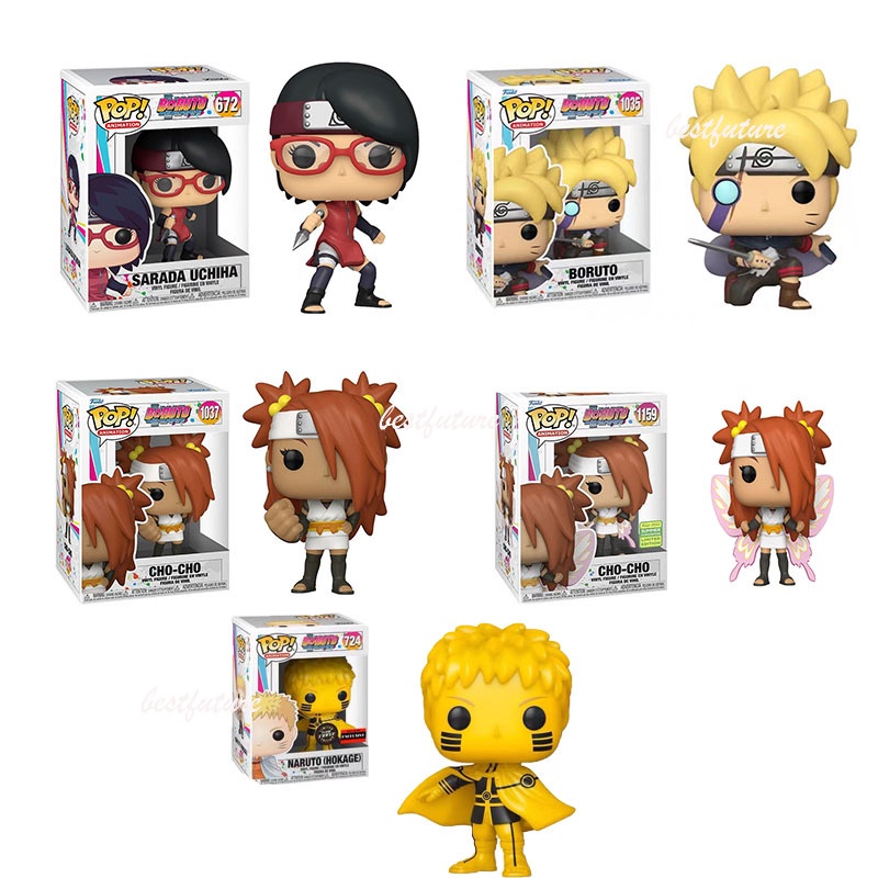 Funko Pop Mô Hình Nhân Vật Uzumaki Naruto Sarada Boruto chio-Cho