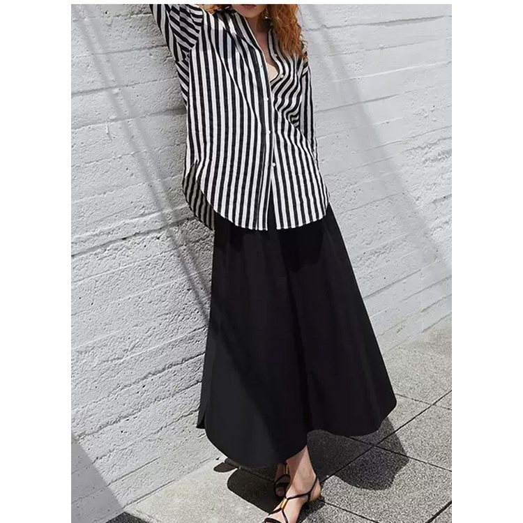 Áo Sơ Mi Dài Tay Dáng Rộng Hoa Văn Kẻ Sọc Thời Trang Zara5107704