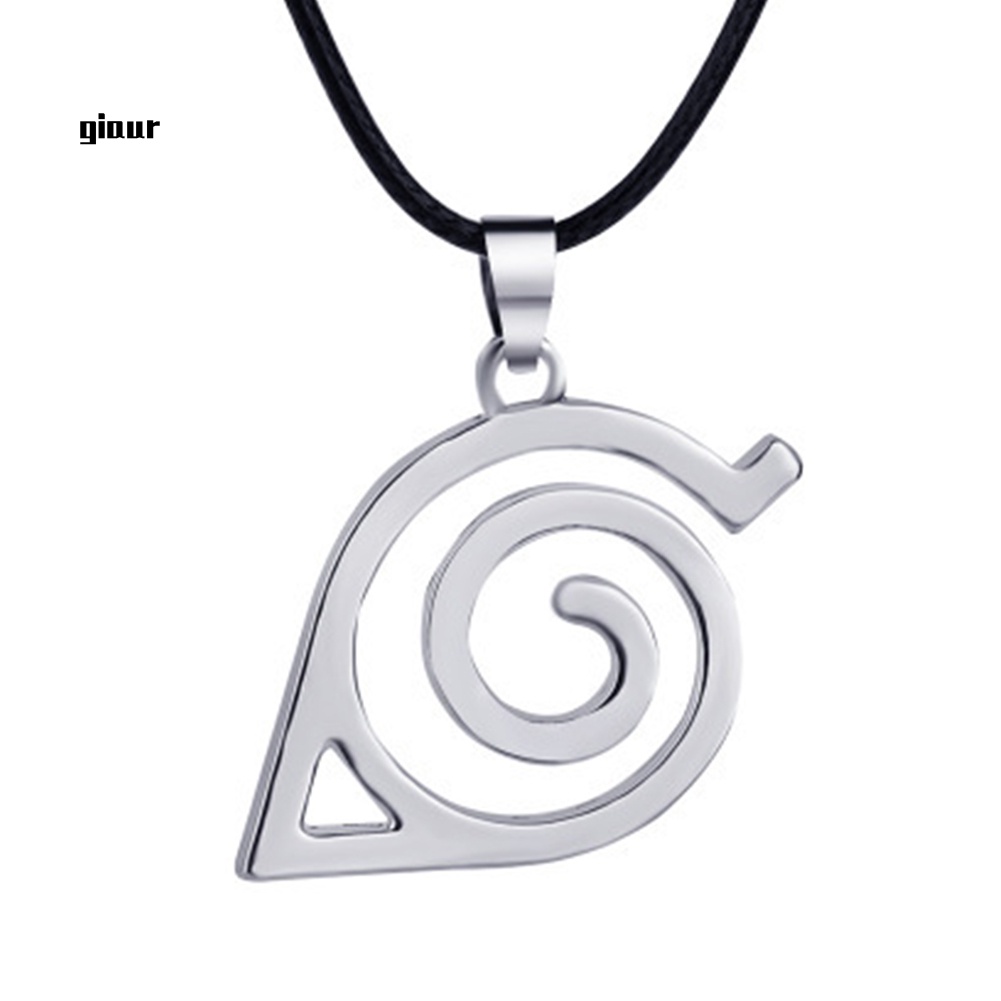 Vòng cổ Kim Loại Mặt Logo Anime Naruto Độc Đáo