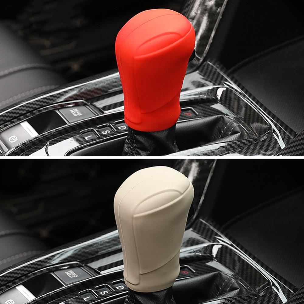 Trang chủ xe hơi silicone hộp đựng xe hơi hộp số đầu shift vòng cổ shift núm tay nắm nắp đậy cần gạt trang trí phụ kiện cho mazda3 axela cx4 cx5 cx8 a7b1