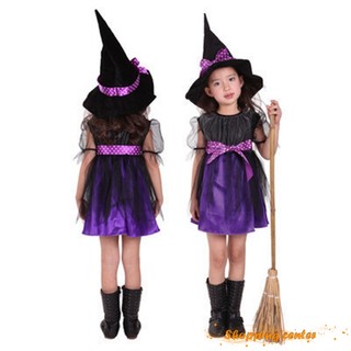 Trang Phục Hóa Trang Phù Thủy Nhân Dịp Halloween Cho Bé